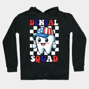 4th Of July American Dental Squad US Flag Patriotic Dentist Hoodie